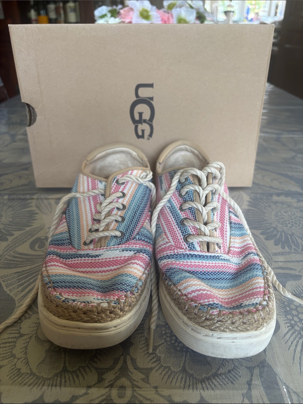 UGG W Eyan II Serape Slip-On Sneakers - Multicolor Stripe